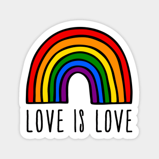 Love is love rainbow Sticker